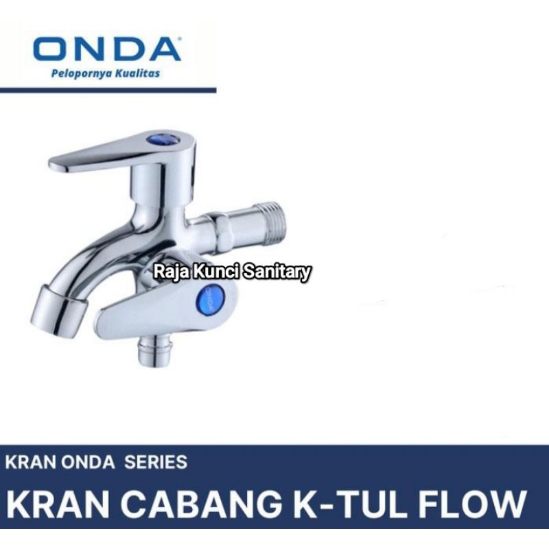 Kran Cabang/Kran Double Shower/Onda/ K-Tul Flow½"/Kran shower ONDA/kran Cabang Onda ORIGINAL