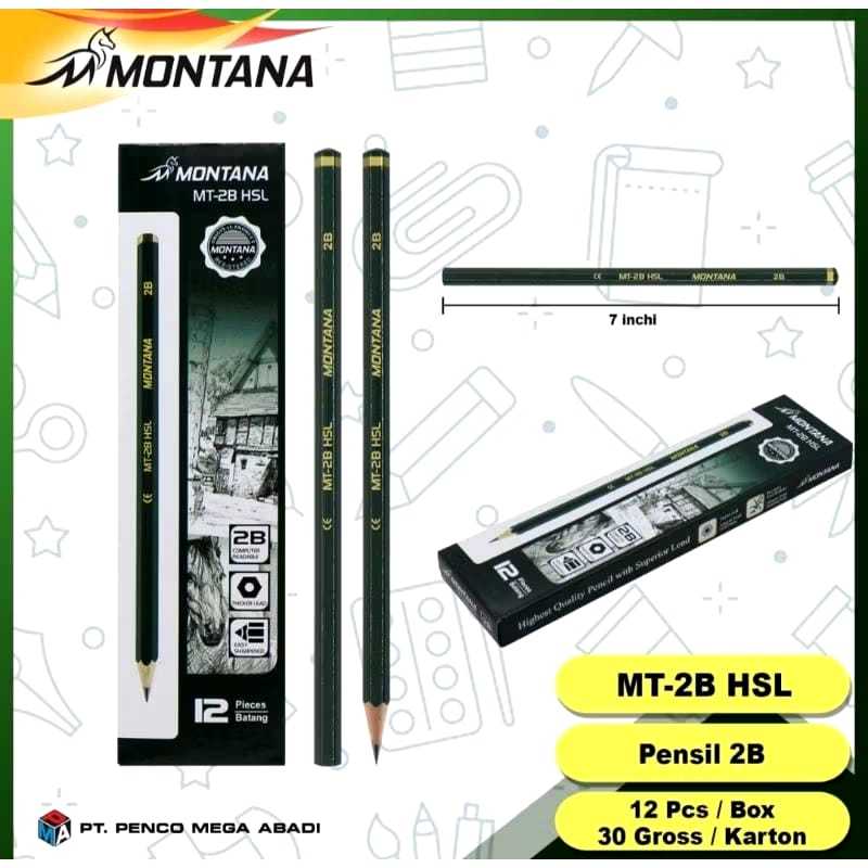 

Montana MT-28 B HL Pensil 2B 12 Karta