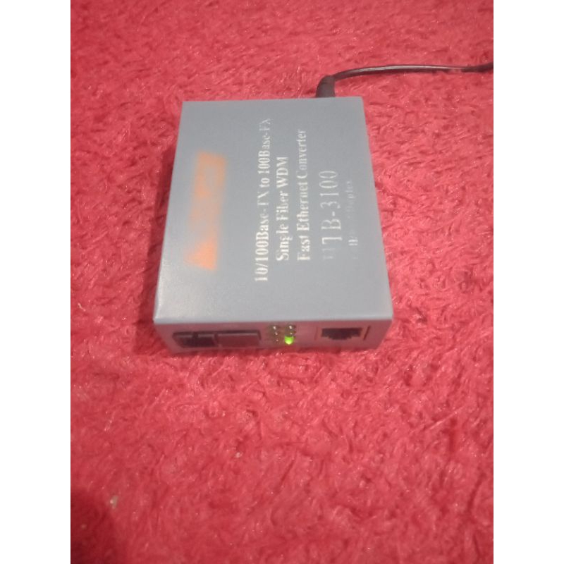 HTB 3100 CONVERTER FIBER OPTIC+ ADAPTOR BEKAS NORMAL BUKAN SATU PASANG