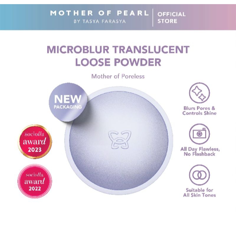 Microblur Translucent Loose Powder Mother of pearl MOP by Tasya Farasya TasyaFarasya