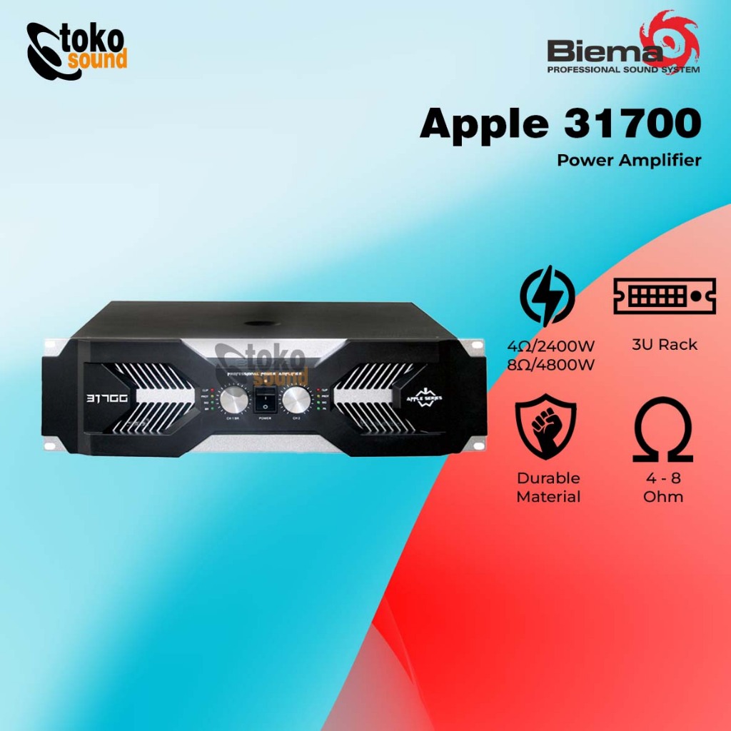 Biema APPLE 31700 - Power Amplifier 2 Channel 4800 Watt