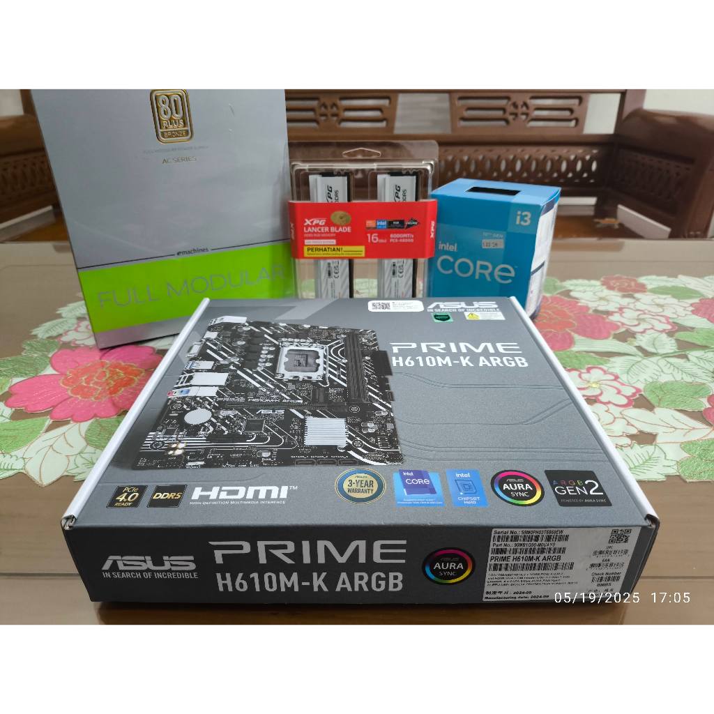 Motherboard Asus Prime H610M-K ARGB