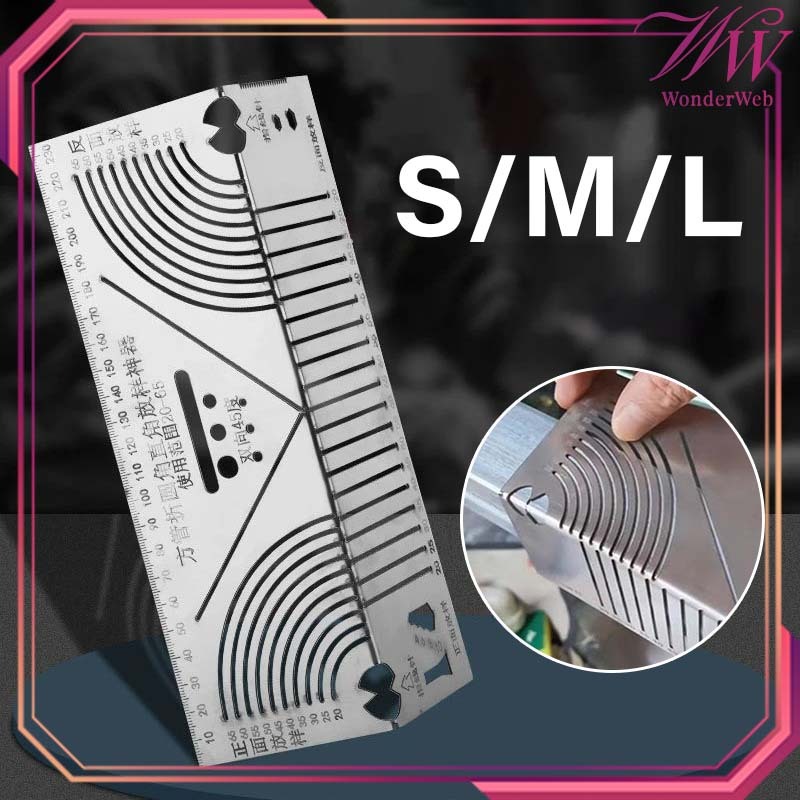 

Penggaris 90 Derajat Penggaris Presisi Penggaris Cetakan Garis Lingkar Pemotongan Sudut Siku Untuk Woodworking