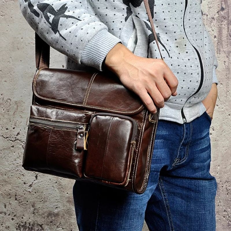 Tas Kulit Selempang Pria / Tas Kulit Pria Original 100%