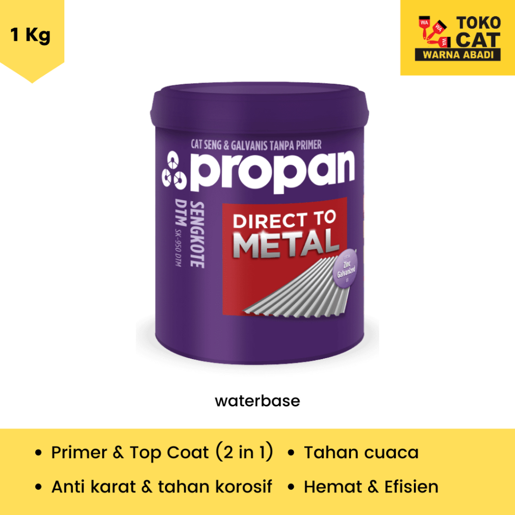 PROPAN SENGKOTE CAT SENG DAN GALVANIS WATERBASE 1KG