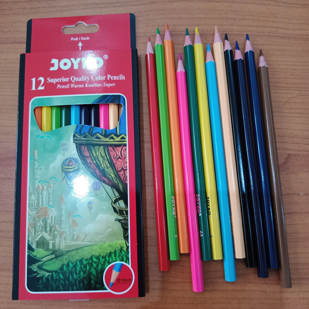 

PENSIL WARNA JOYKO PANJANG 12 WARNA