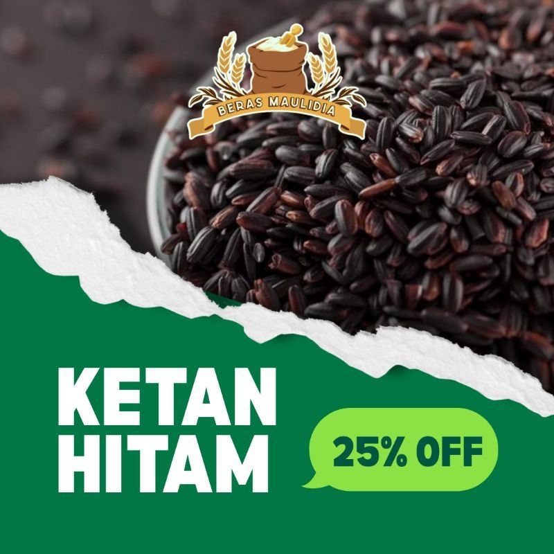 

Ketan Hitam Super Premium 100% asli Cianjur murni tanpa campuran