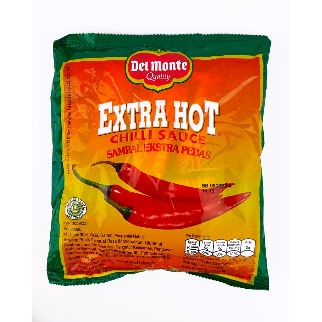 

DELMONTE Saus Cabai Extra Hot Sachet isi 24 pcs