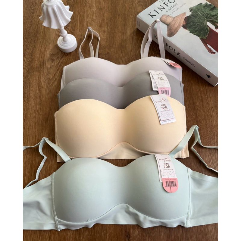 YOUNG HEARTS KEMBEN BRA SEAMLESS TANPA KAWAT SIZE 70B 32B