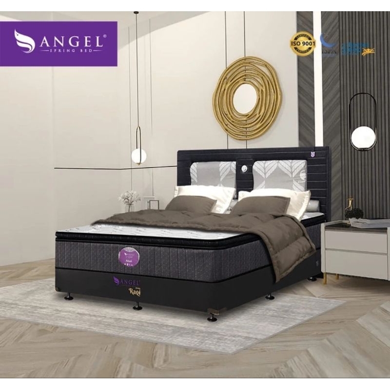 BONUS BANTAL GULING & SELIMUT  MATRAS SPRINGBED ANGEL ALMAS 180 X 200 X 33 CM | KASUR SPRINGBED ANGE