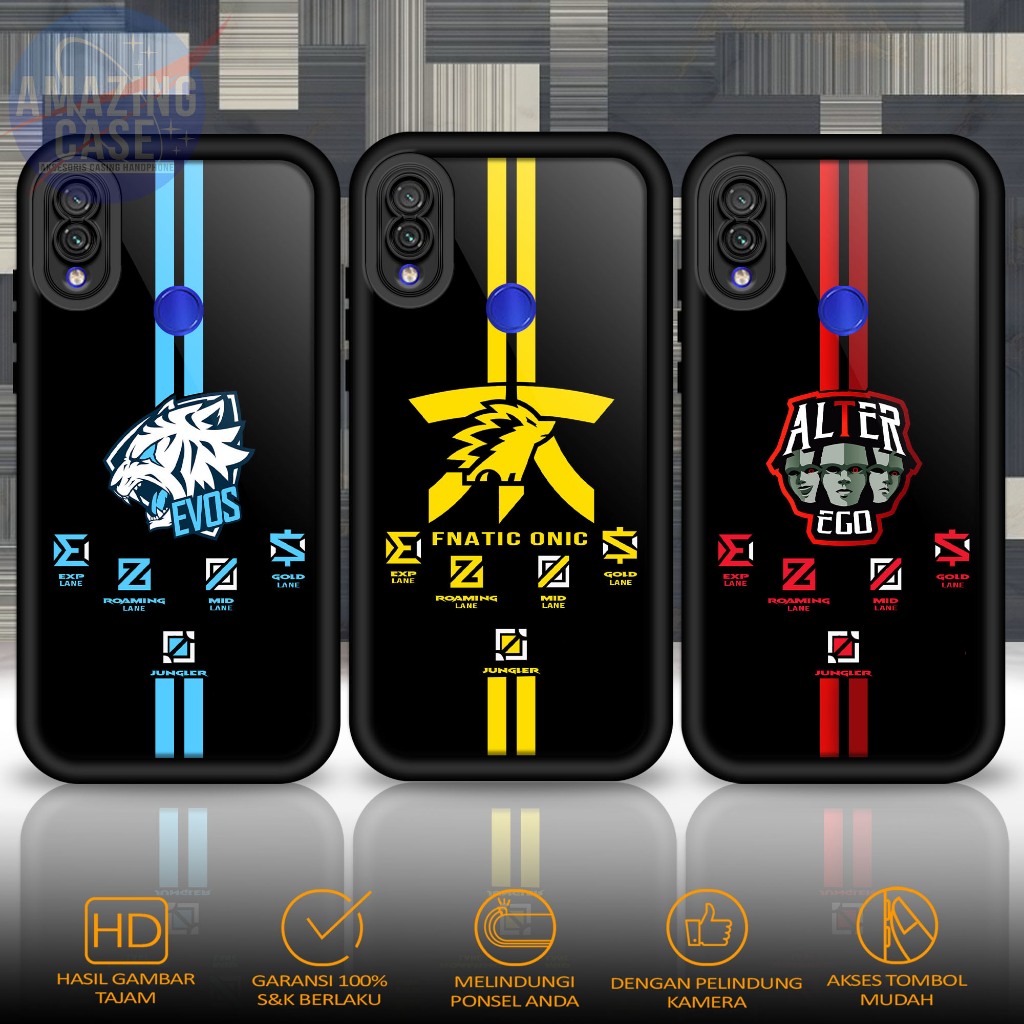 Softcase Glass kaca For REDMI NOTE 7 NOTE 7 PRO MLBB Casing Handphone Case Hp Procamera