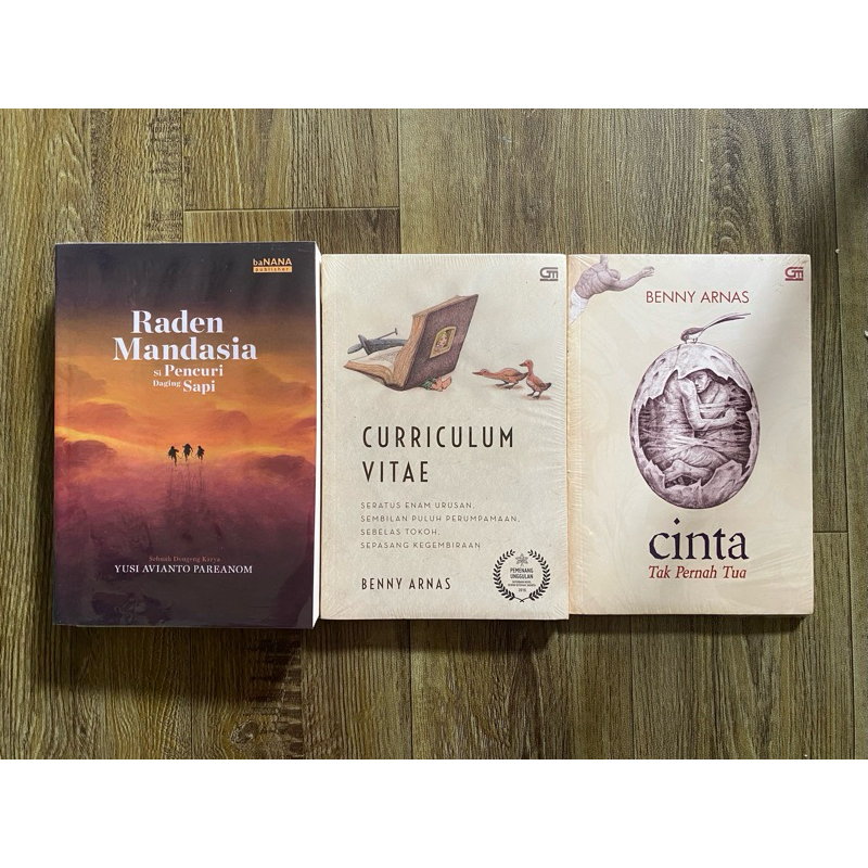 Bundle Raden Mandasia si Pencuri Daging Sapi (preloved) + Novel Benny Arnas - Curriculum Vitae, Cint