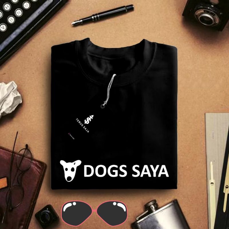 Tshirt Baju Kaos DOGS SAYA Meme Airdrop/ Kaos Atasan Pria Wanita