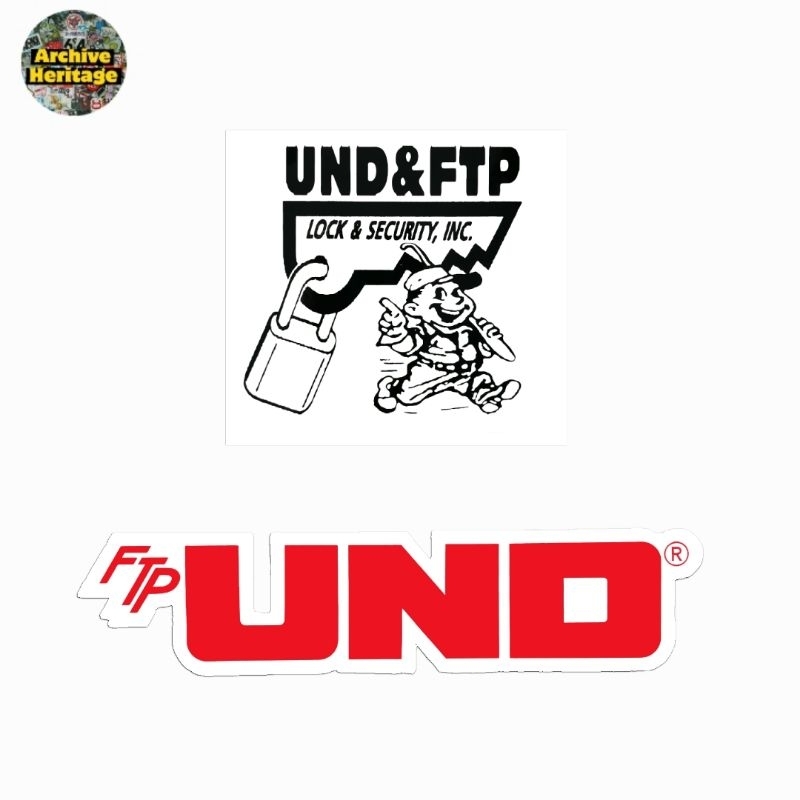 

sticker FTP x Undefeated F*ck The Population collaboration streetwear stiker