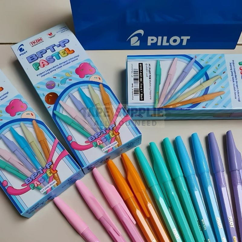 

RB (12PCS) Pulpen Ballpoint Pilot BPT-P Pastel / PULPEN STANDAR