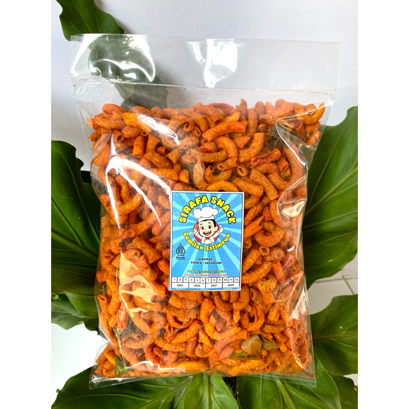 

MAKARONI PIPA 500gr - Camilan Istimewa Snack Pedas (SIRAFA SNACK)