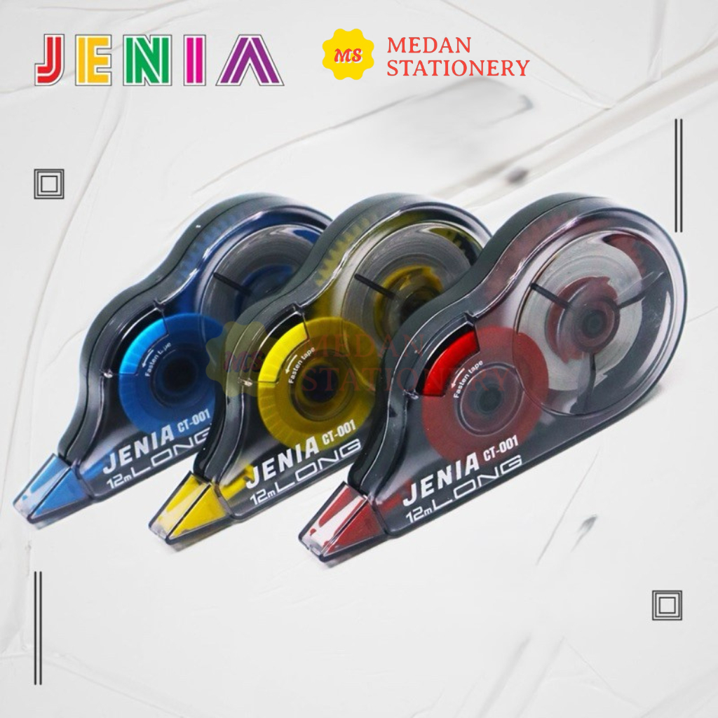 

JENIA CORRECTION TAPE 12 METER TIP X KERTAS TARIK