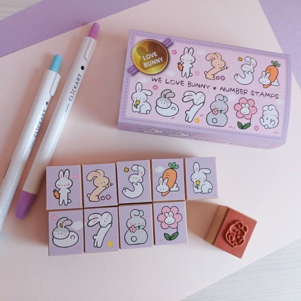 

MICIA Number Stamp Set - We Love Bunny