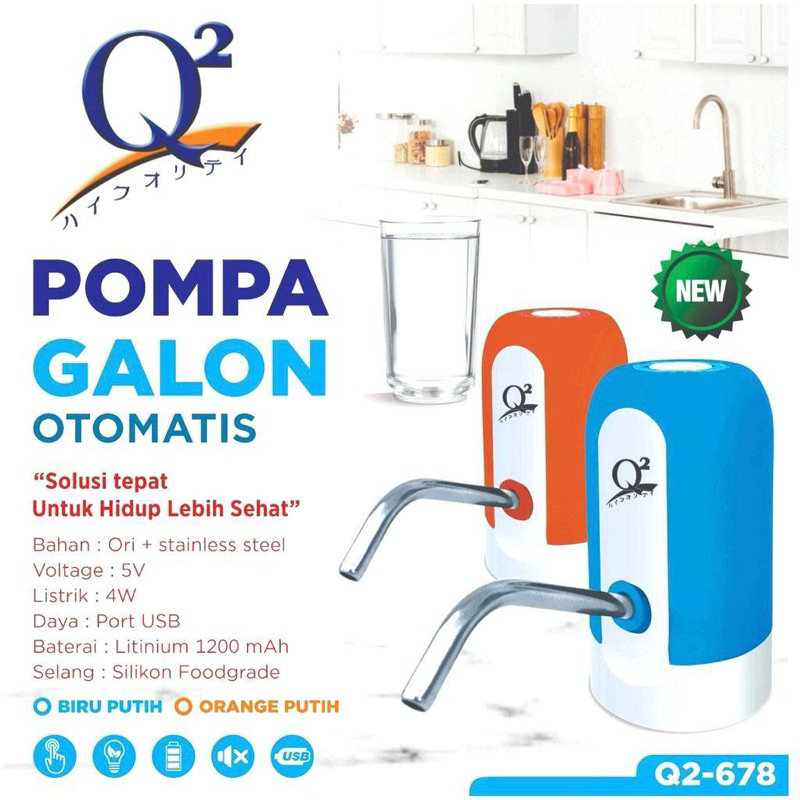 Dispenser Pompa Galon Otomatis Elektrik Q2 678
