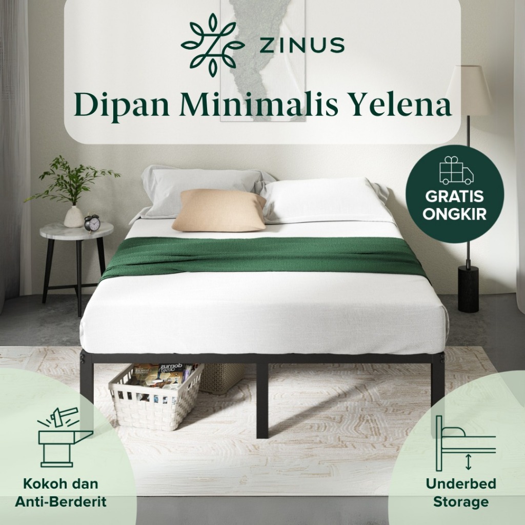 Dipan Tempat Tidur Zinus Yelena Ranjang Tidur Divan Kasur In a Box Gratis Ongkir