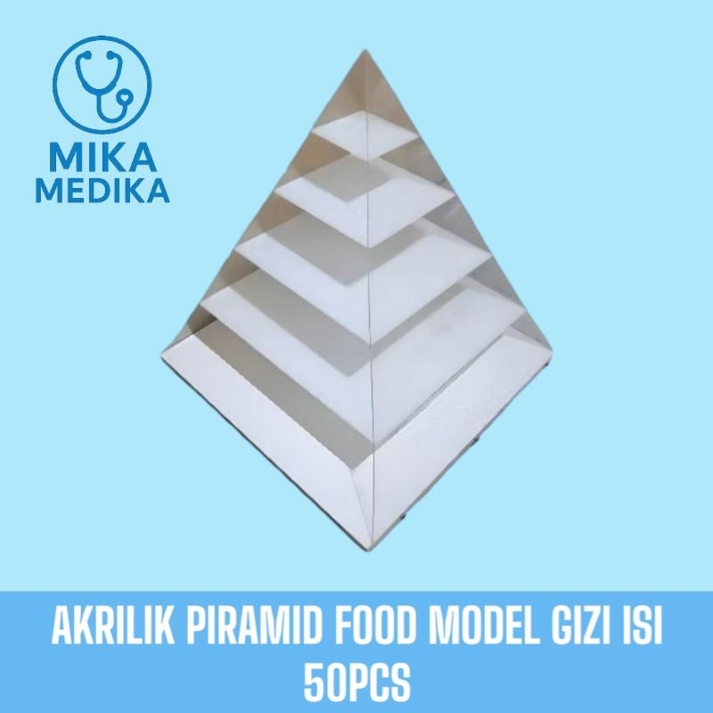Akrilik Food Model Piramid / Piramida Food Model Akrilik