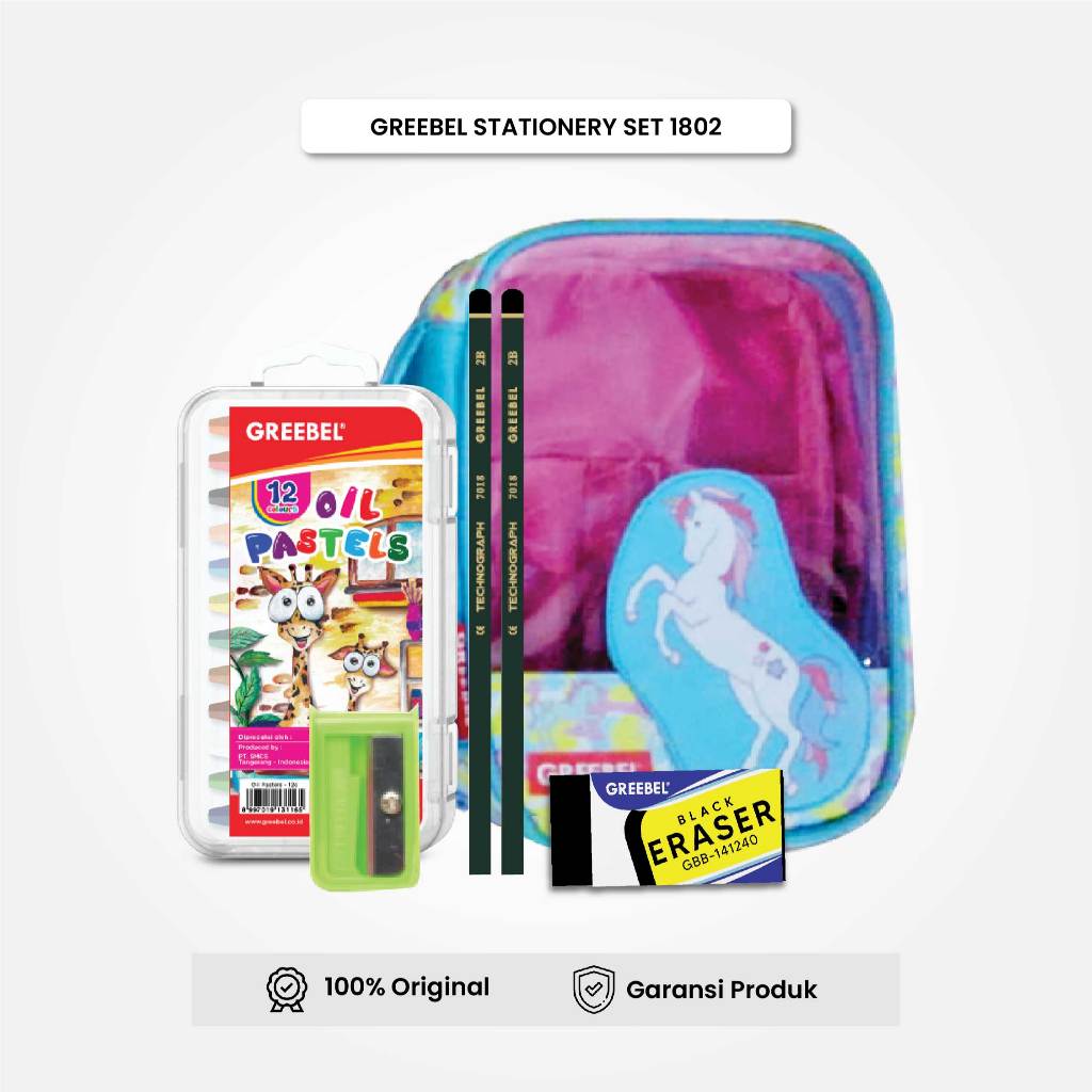 

Hampers Kado Ulang Tahun Anak / Paket Alat Tulis / GREEBEL Stationary Set 1802