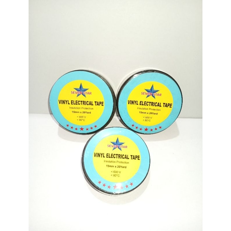 SOLASI VINYL ELECTRICAL ANTI BAKAR TAPE 15MM X 20Y (1PCS) ISOLASI KABEL VINITAPE