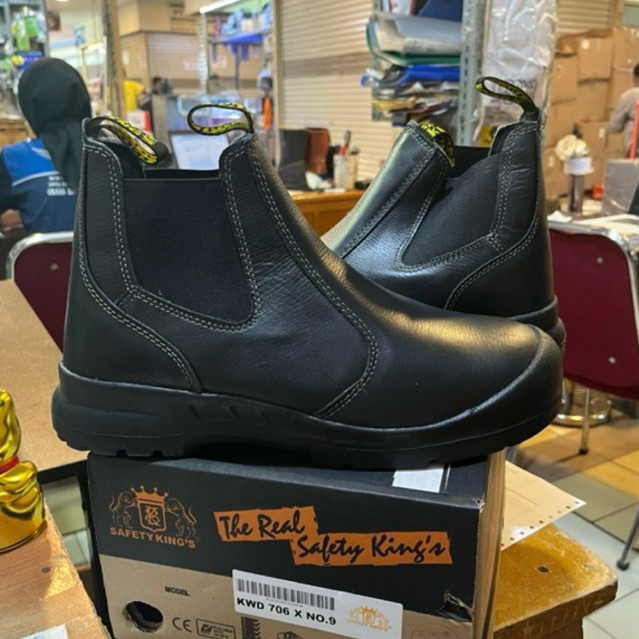 Sepatu Safety Kings 706X Black / Safety Shoes / Sepatu Kings KWD 706 X Asli Original