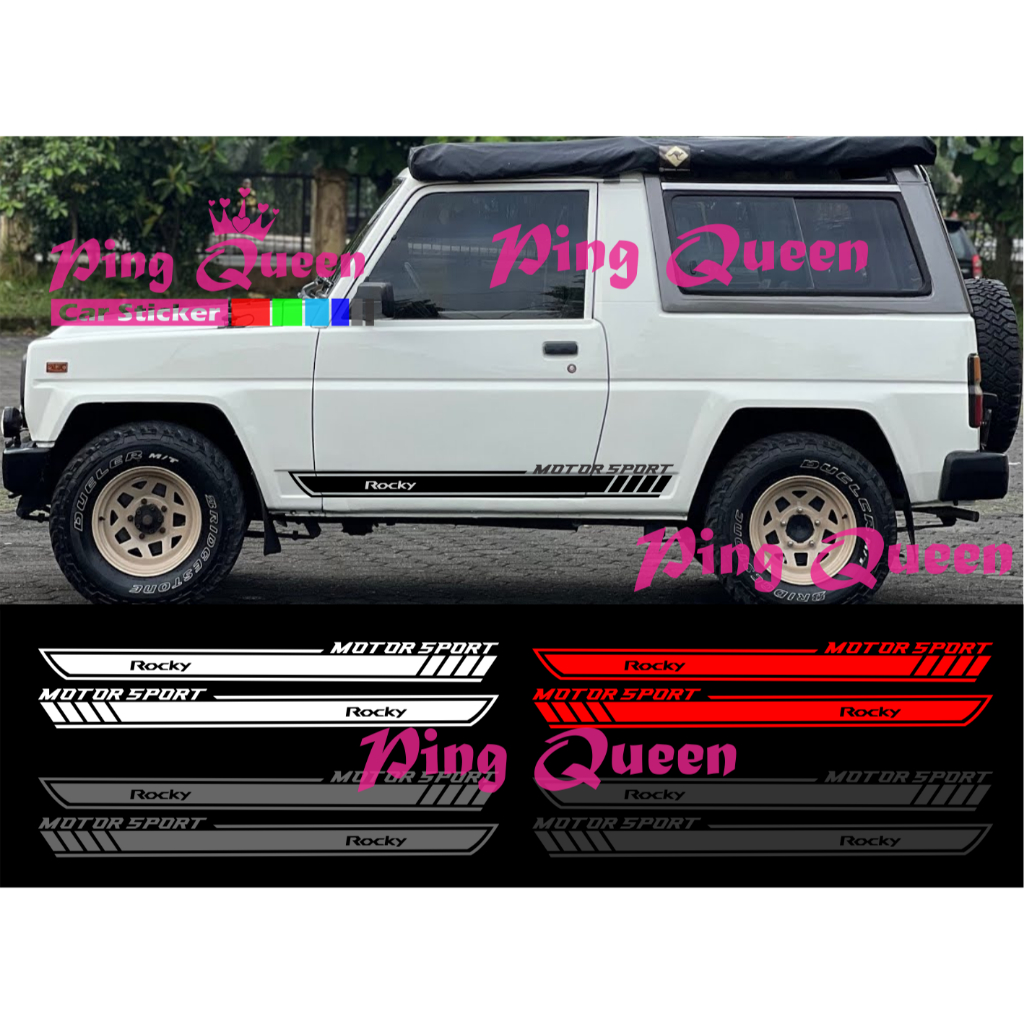 Sticker stiker mobil rocky cutting sticker mobil daihatsu rocky sticker mobil terbaru
