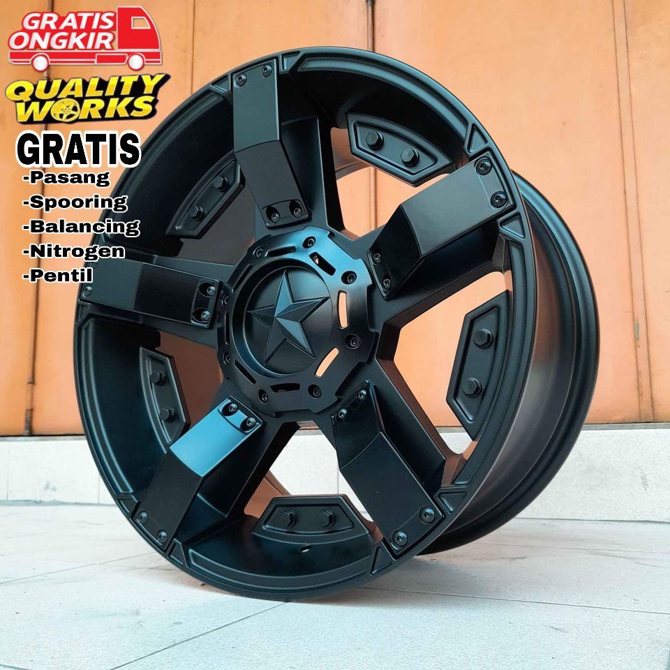 Velg Mobil Rajero, Fortuner, Ring 18 Velg Model Offroad Hsr Wheel Rasta