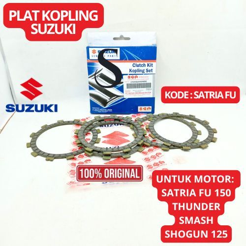 KAMPAS PLAT KOPLING KODE SATRIA FU KUALITAS ASLI SUZUKI 150 KARBU FI THUNDER 125 GSX150 ORI(GARANSI)