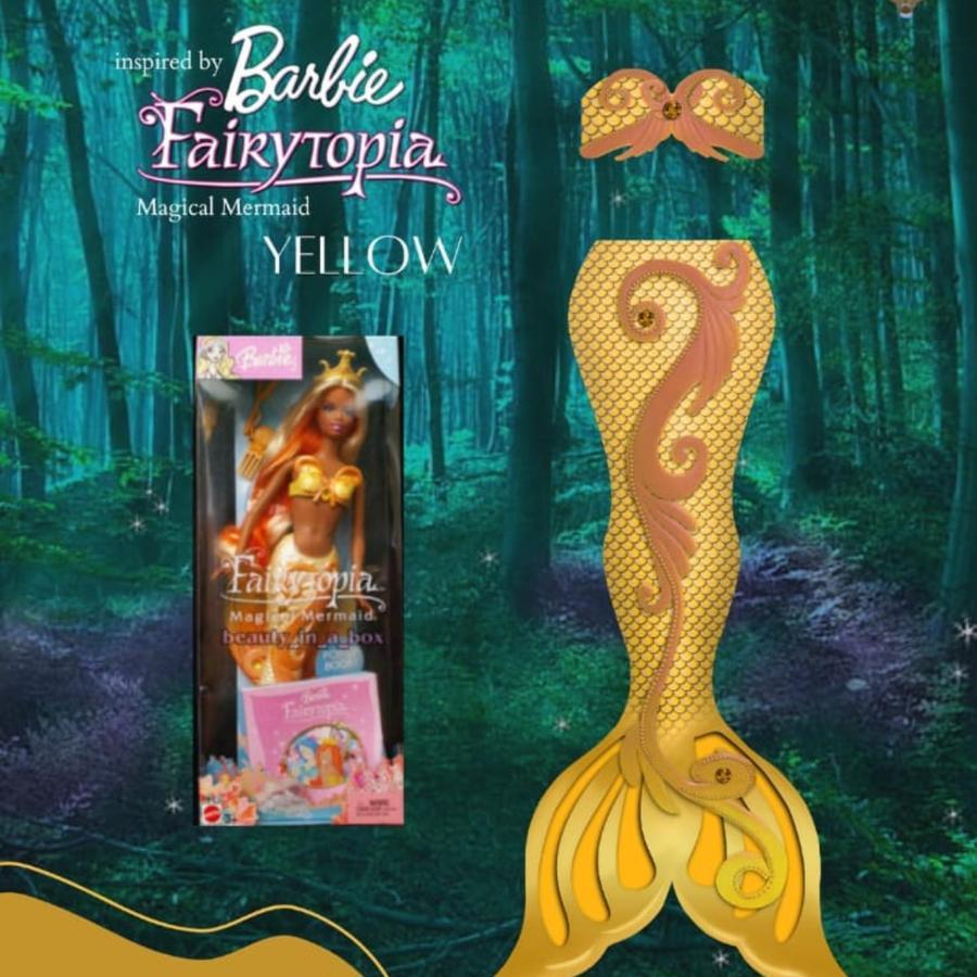 Sea Diva Tails Mermaid Tail Barbie Fairytopia Series / Kostum Duyung Dewasa Anak - Barbie Fairytopia