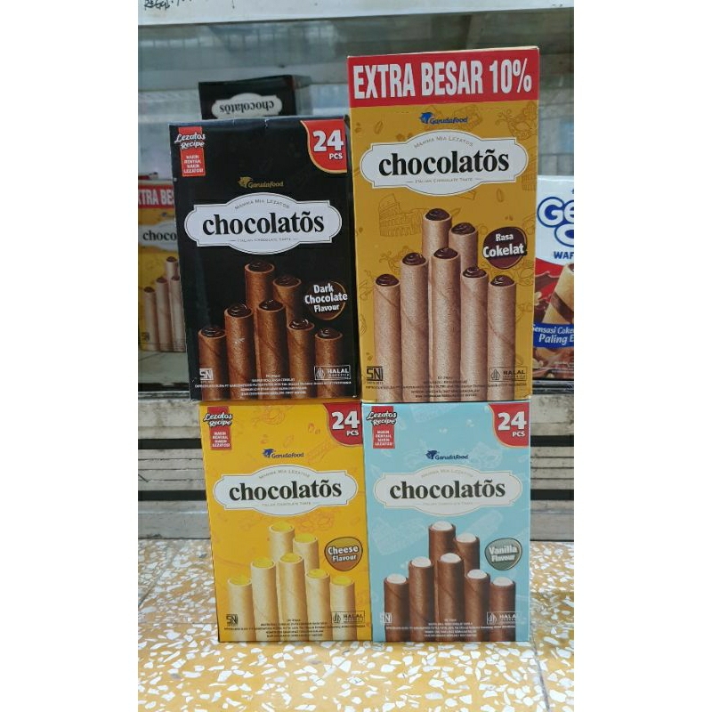 

Chocolatos Wafer Roll isi 24 pcs
