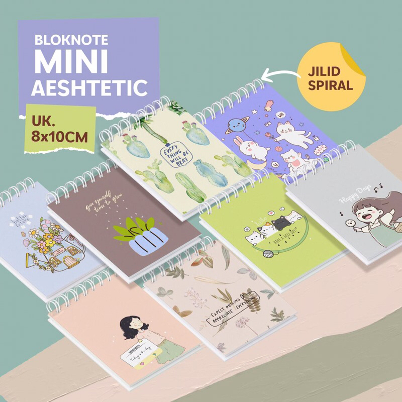 

NOTEBOOK MINI AESHTETIC | BLOKNOTE LUCU | SOUVENIR NOTE BOOK | BUKU CATATAN MINI