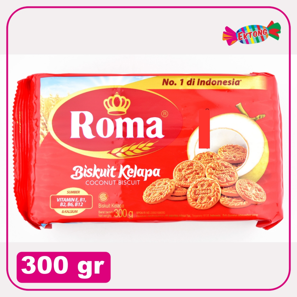 

ROMA BISKUIT KELAPA 300gr - Coconut Biscuit