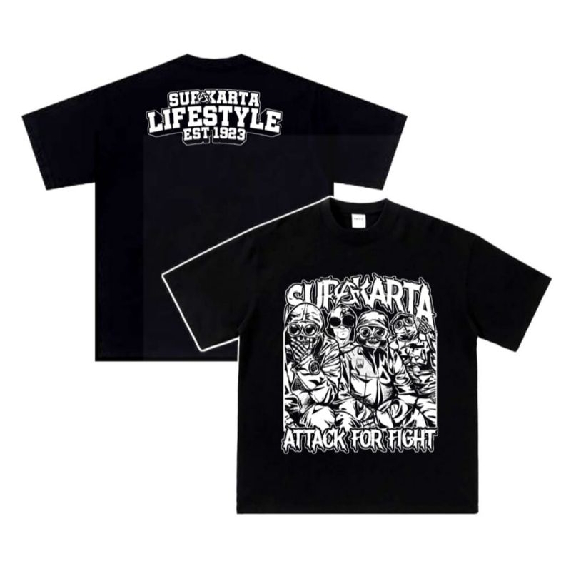 kaos surakartan / bwose nyala glow in the dark