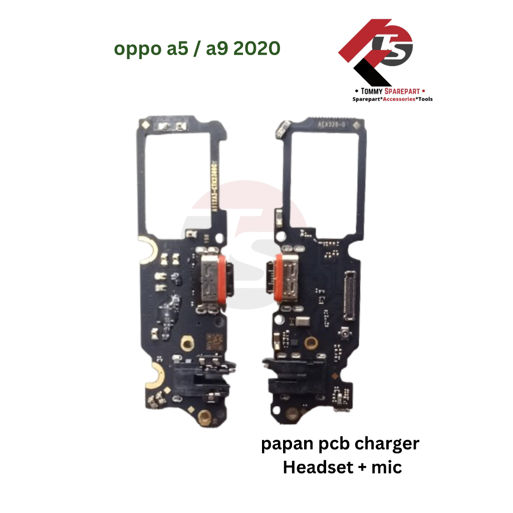Papan Pcb Konektor Charger Oppo A5 2020 / A9 2020 Headset Mic Original
