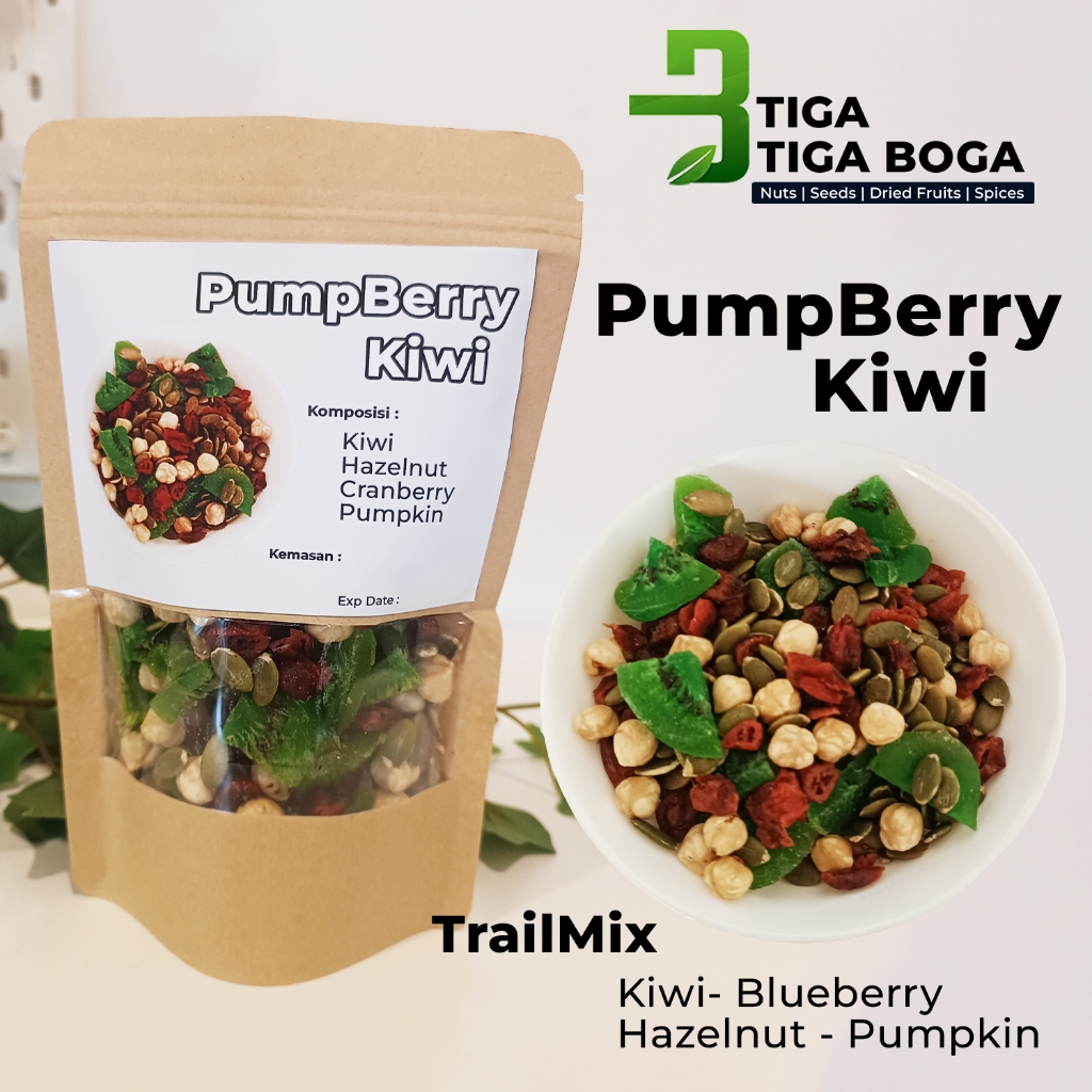 

PumpBerry Kiwi Trail Mix - Kiwi Hazelnut Cranberry Pumpkin 250gram