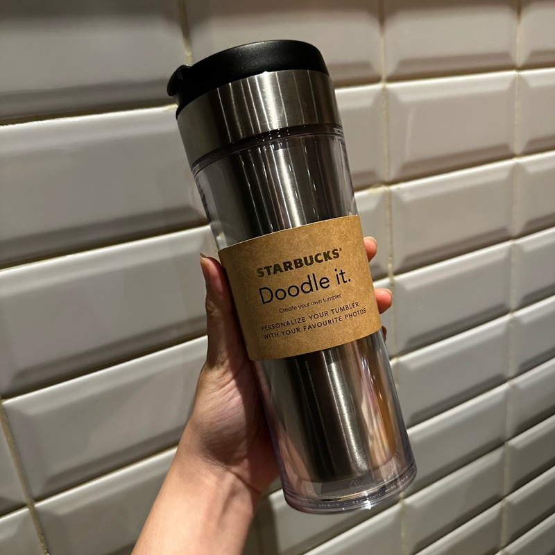 NEW Tumbler Starbucks Doodle It Stainles Steel Original Starbucks