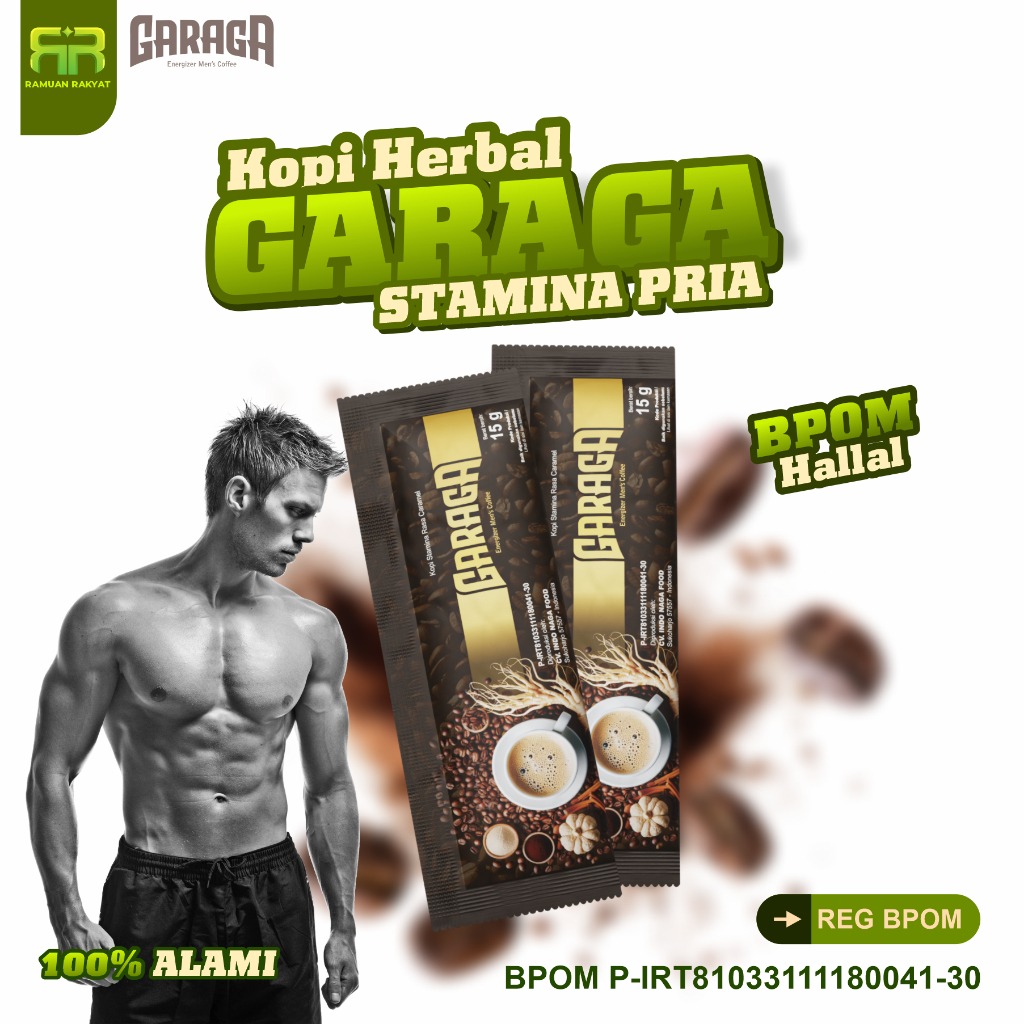

GARAGA Kopi Ginseng Original Minuman Serbuk Kopi Penambah Energi & Stamina Pria Dewasa Paling Ampuh Terbaik Terlaris BPOM Halal