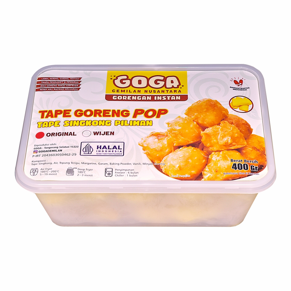 

Tape Singkong Goreng 400Gr - POP ORIGINAL