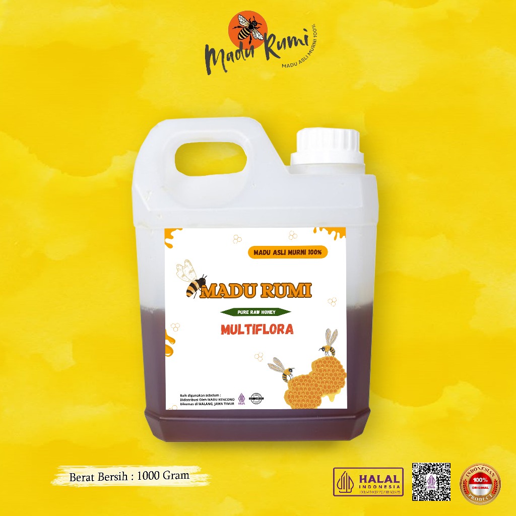 

Madu Rumi Madu Murni Asli Multiflora 1000 GR