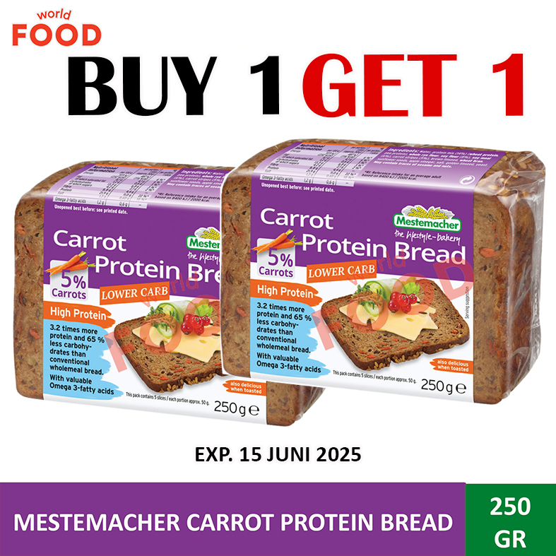 

MESTEMACHER CARROT PROTEIN BREAD *PROMO BUY 1 GET 1 FREE ***
