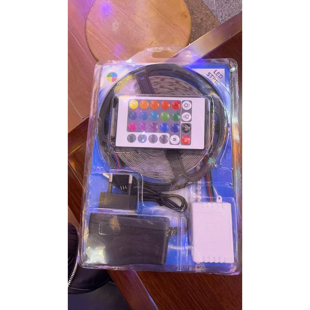 { OMG } LAMPU LED STRIP RGB WATERPROOF WARNA WARNI + ADAPTOR + REMOTE / Lampu LED Strip RGB Warna Wa
