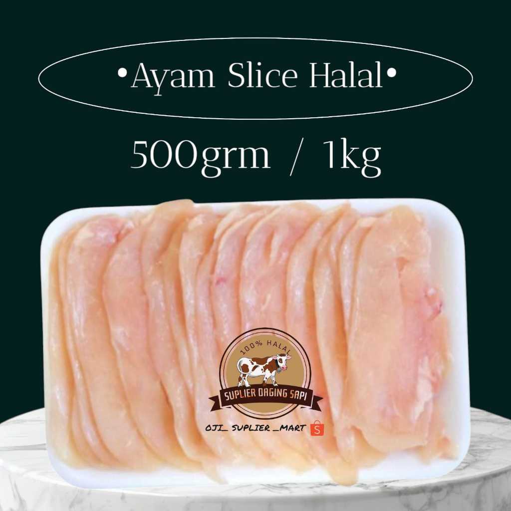 

Daging Ayam Slice Bld/Dada Filet 500g (Halal)