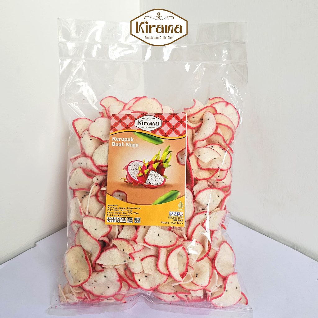 

Kirana Snack Grosir - Kerupuk Buah Kerupuk Buah Naga 250 gr - Kerupuk Buah/Kerupuk Strawberry/Kerupuk Durian