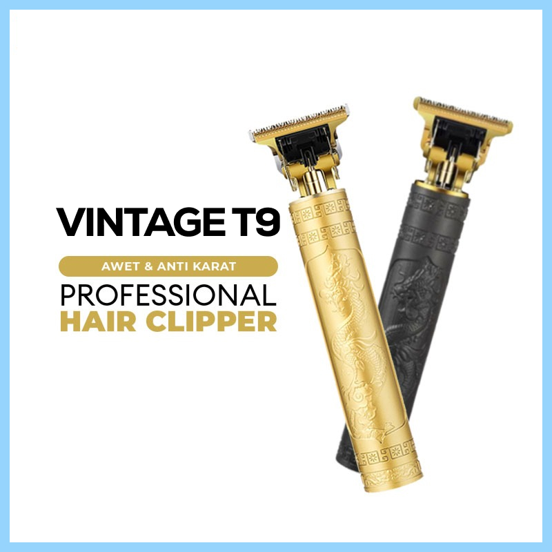 Alat Cukur Jenggot/Mesin Cukur Rambut Listrik/USB Rechargeable Razor/naga T9 Vintage Alat Cukur