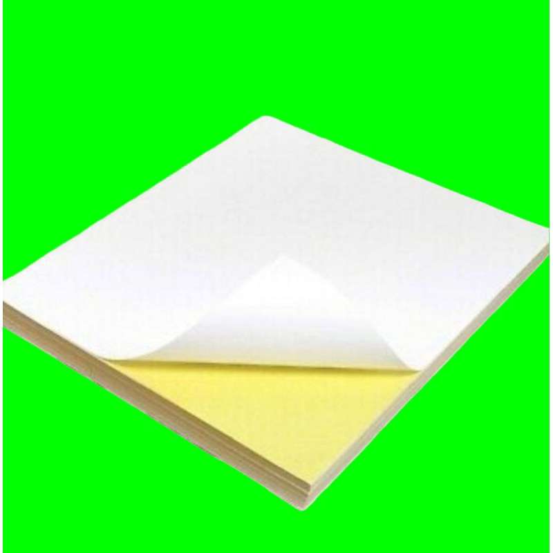 

Kertas sticker/label polos A6 & A5 glossy/anti air dan A6 dof (Khusus Batam)