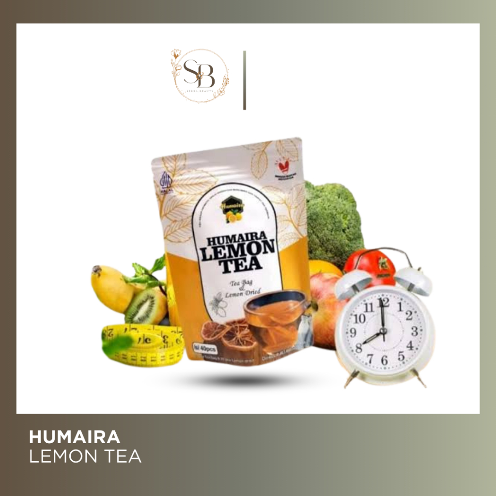 

humaira lemon tea - teh pelangsing - teh hijau lemon kering