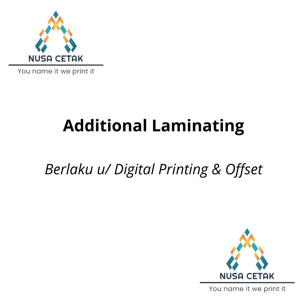 

Additional Laminating Brosur